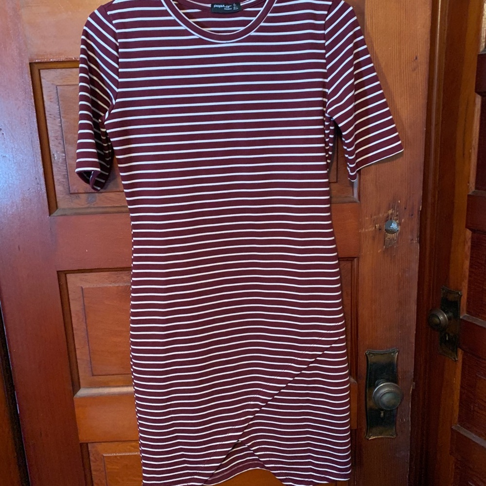 Striped red and white dress